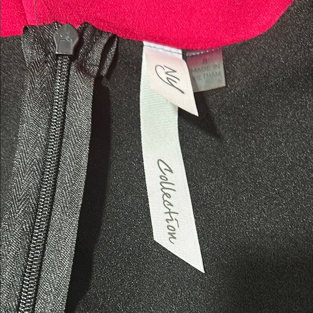 NY collection Elegant Pink and Black Dress size 8 GUC… - Picture 9 of 12